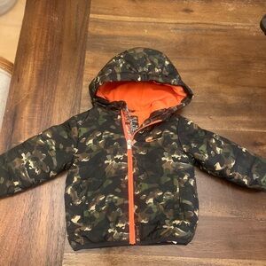 Nike Camouflage Jacket with Orange Interior